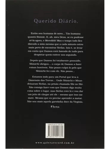 Livro Diários Do Vampiro Retorno Almas Sombrias Econômica *