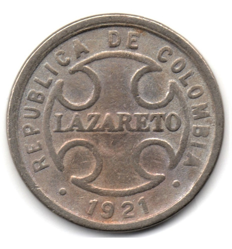 2 Centavos 1921 Lazareto