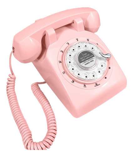 Telefono Glodeals Rosa Estilo Retro Antiguo De 1960