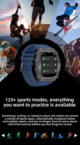 Reloj Deportivo Resistente Agua Pantalla Amoled 1,95