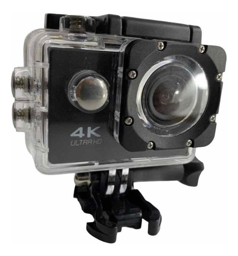 Câmera 4k Ultra Hd Fullhd Sports Wifi - Prova D'água 30 Mts Cor Preta