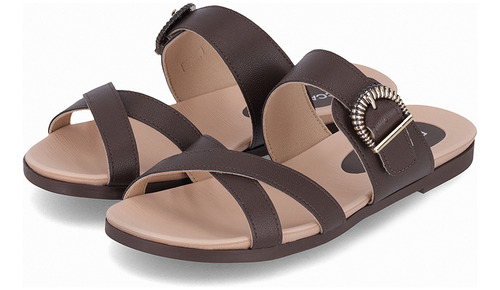 Sandalia Mujer Chocolate Mari Piccadilly