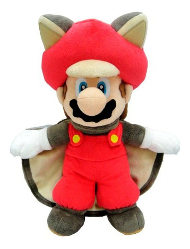 Peluche Super Mario Ardilla Voladora 9 Pulgadas Nintendo
