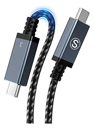 Cable Usb C A Usb C, 5 K A 60 Hz/3,3 Pies/100 W