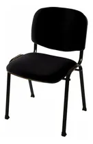 Comprar Silla Fija Apilable Tapizada En Tela Color Negro Material Del Tapizado Tela Marathon