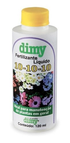 Fertilizante Líquido 10-10-10 Manutenção Plantas Dimy 120ml