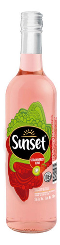 Paquete De 3 Licor Sunset Kiwi Strawberry 750 Ml