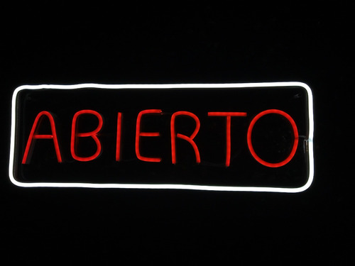 Letrero Led Neón Blanco Frío Y Rojo Acrílico