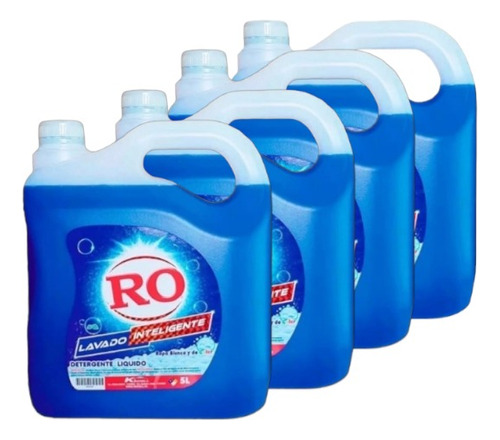 4 Bidones De Detergente Ro X5 Litros C/u