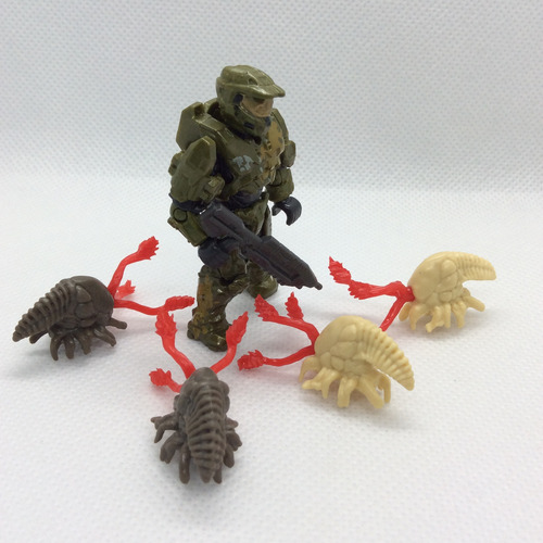 Halo Mega Construx Master Chief Firefigt Y Esporas Original (Usado)