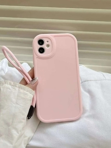 Forro Strap Rosado Para iPhone (xr, 11 Y 12 Pro Max)