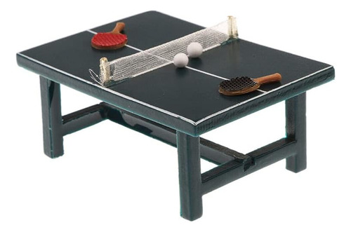 1 Juego 1:12 Mini Juego De Tenis De Mesa En Miniatura Regalo