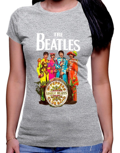 Camiseta Premium Dtg Rock Estampada The Beatles Lonely Heart
