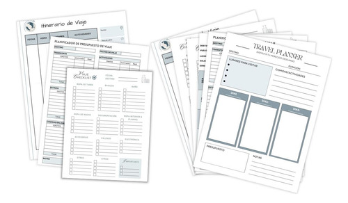 Organizador De Viaje, Kit Imprimible En Pdf!