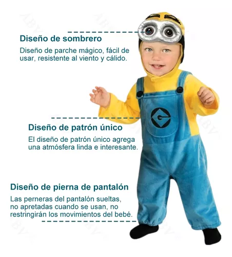 Disfraz de Minion de Despicable Me Minion para bebés y niñas de 1 a 2 años,  12 a 24 meses