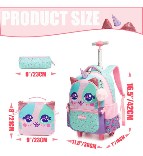 L Mochila Con Ruedas Para Niñas Mochila Escolar Con Ruedas