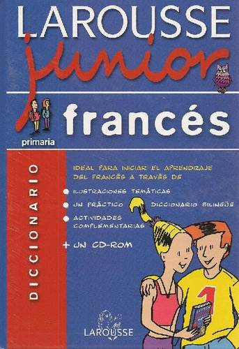 Libro Larousse Junior Frances Diccionario +cd De Larousse