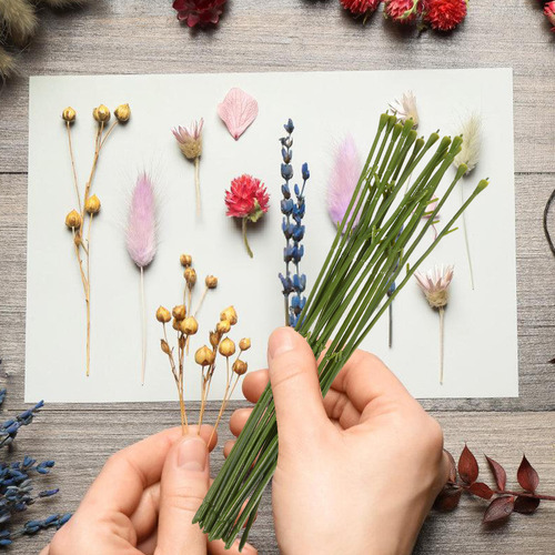 50 Unidades De Tallos De Flores Artificiales Para Hacer Tú M