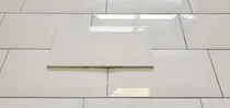 Comprar Azulejo Subway Biselado 10x20 Blanco Brillante X M2 Ms