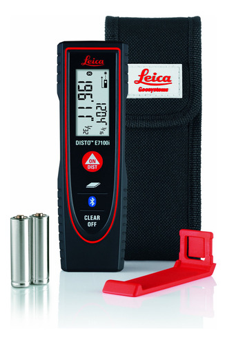Leica Disto E7100i Medidor De Distancia Láser De 200 Pies Con Bluetooth, Negro/rojo