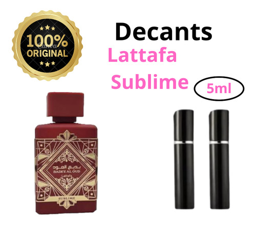 Muestra De Perfume O Decant Lattafa  Unisex Original 