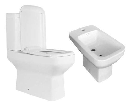 Combo Dioniso Inodoro Depósito Dual Bidet Asiento - Pringles