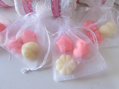 Souvenir X 3 Jabones En Bolsita De Organza