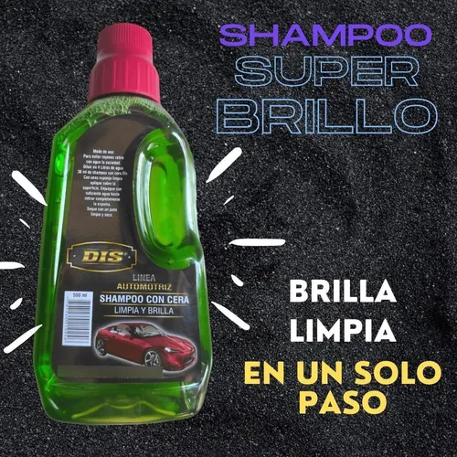 Shampoo Con Cera Super Brillo Esponja + Aditivo