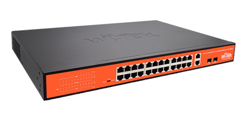 Switch Wi-tek Wi-ps526g. 26 Puertos: 24 Poe Y 2 Combo Sfp .