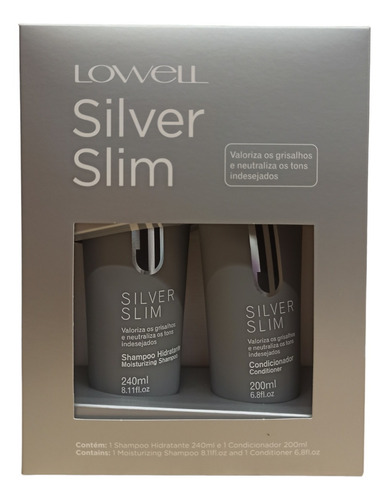 Lowell Kit Silver Slim Shampoo E Condicionador