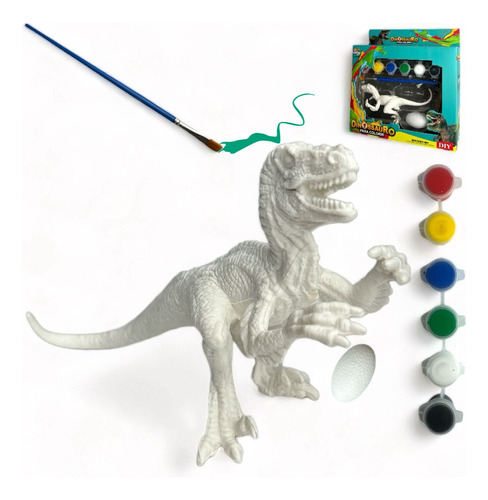 Dinossauro De Pintar Brinquedo Infantil Com Tintas Ninho Boy