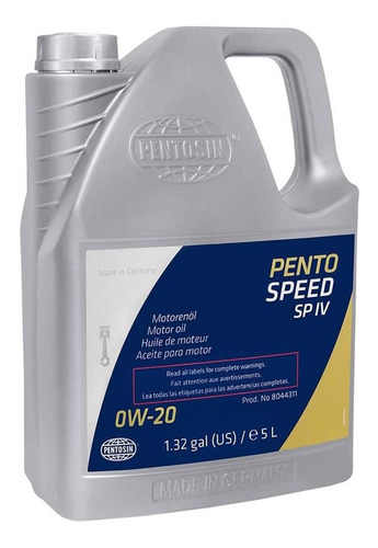 Imagen 1 de 3 de Pentospeed Sp Iv Aceite Sintético 0w20 Vw Audi Porsche 5l