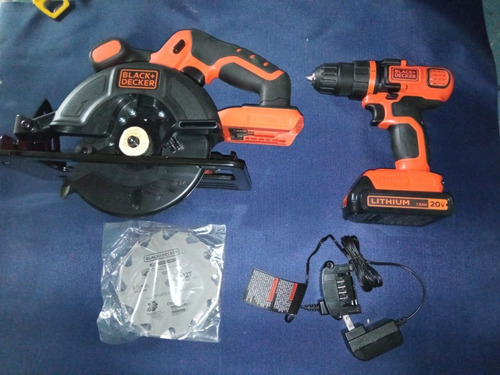 Imagen 5 de 5 de Kit Sierra Inalámbrica Black And Decker+taladro Inalambrico