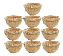 Comprar 10x De Bambú Hecho Canario Cría De Aves Cage Parrot Rest