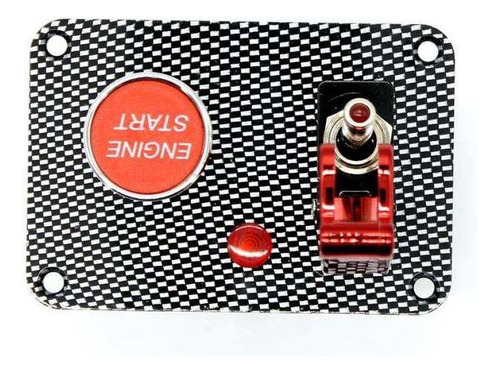 Botón De Arranque Del Motor Del Automóvil Cubierta Roja