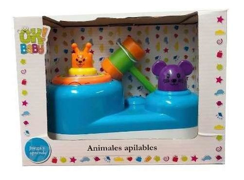 Animales Apilables Juego Didactico Para Bebe Ok Baby