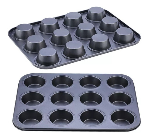 Moldes Para Muffins Material Antihaderente 12 Cavidades 