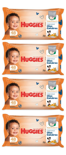 Toallitas Humedas Oleo Calcareo 48und Huggies Pack X4