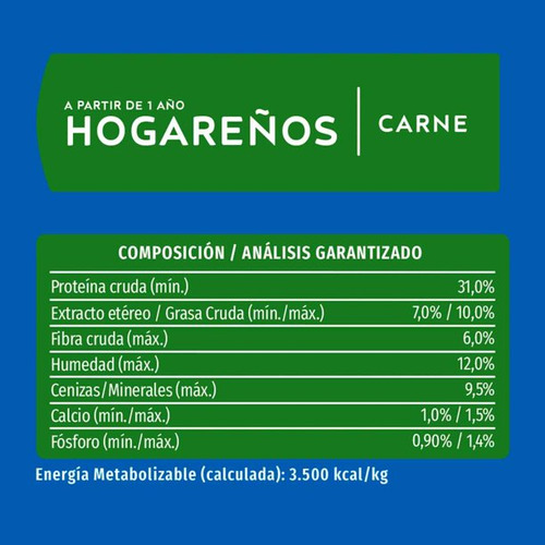 Alimento Para Gato Cat Chow Hogareño Adulto 9 Kg Msi