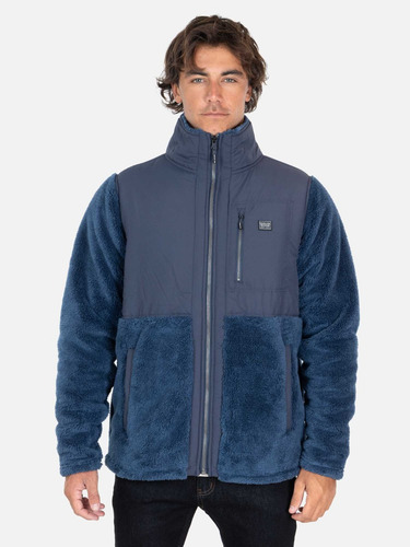 Poleron Chiporro Tide Frost Azul Hombre Maui And Sons