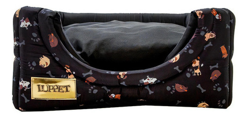Cama Iglu E Toca Para Cachorro Luppet Luxo Preto Cachorro