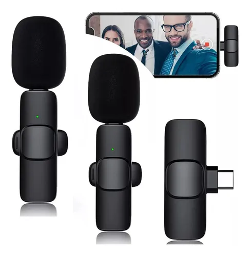 comprar Microfone Lapela Duplo Sem Fio 2 Em 1 Plug And Play Tipo C P