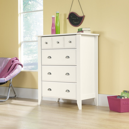 Cajonera De 4 Cajones Sauder. Madera Blanco