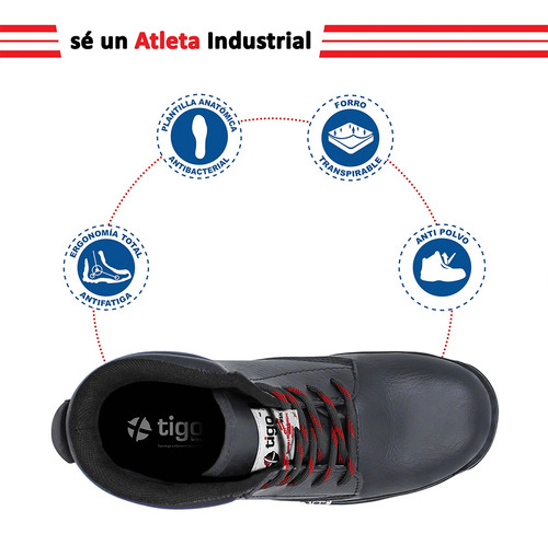 Zapato Bota Industrial Dieléctrico - 9005 M - Tigo