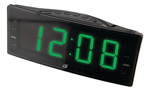 Gpx Inc C353b Amfm Radio Reloj Con Visualización Dual Alarma