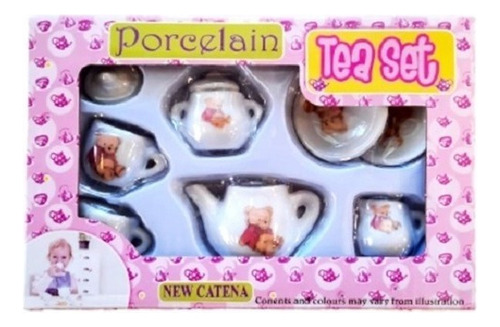 . Juego De Té For Niña Juguete Simil Porcelana