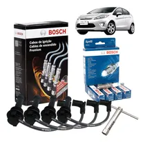 Comprar Jogo Cabo De Velas Ford Fiesta 1.6 16v 2012 13 Flex + Velas