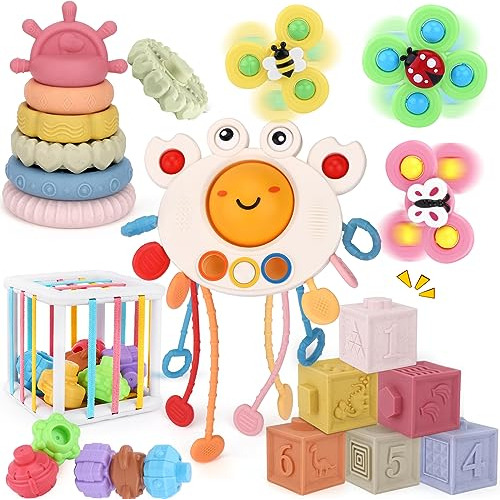 5 In1 Baby Gifts Montessori Baby Toys 6 To 12 Months Wi...