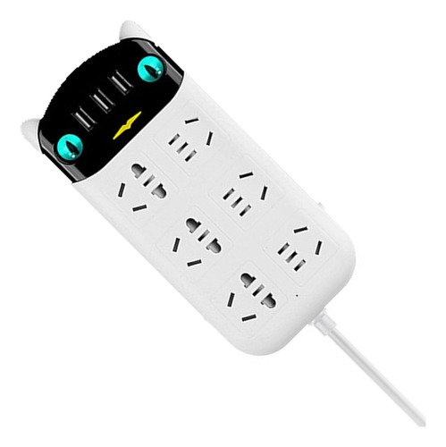 Power Strip, Multifuncional, Puerto Usb, Ignífugo, Abs