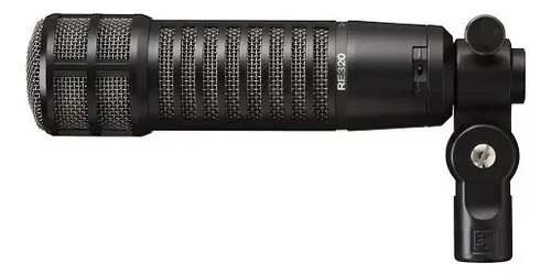 Microfone Electro-Voice RE320 Dinâmico Cardioide cor preto